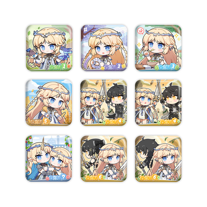 限定販売】鳴潮 カルテジア テーマちびキャラブリキ缶バッジ 9個入り