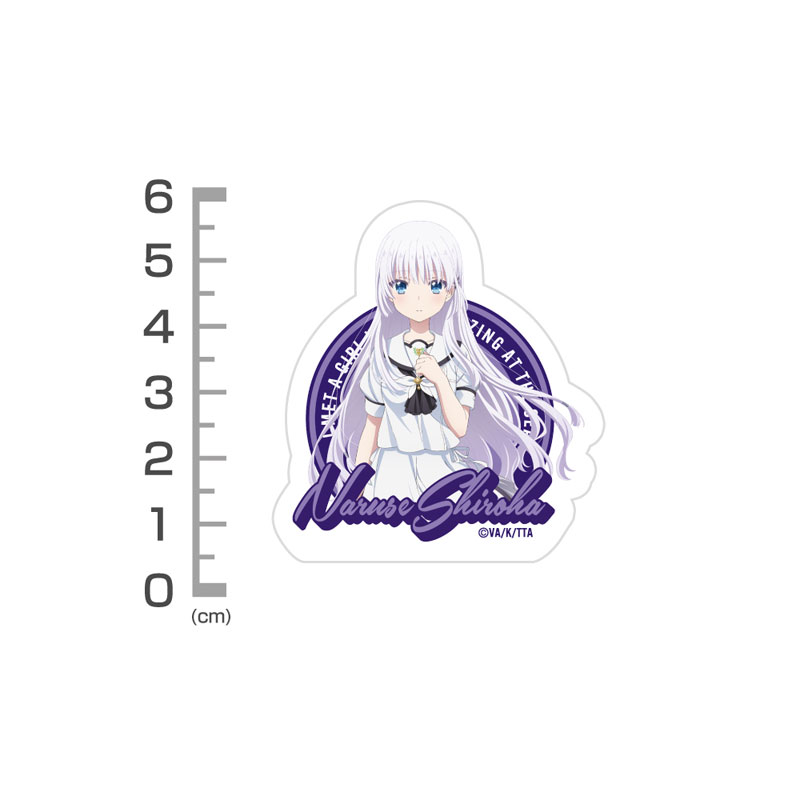 希少 SummerPockes 20th keyカフェ　コースター　鳴瀬しろは Summer Pockets 鳴瀬しろは 屋外対応ステッカー｜アニメ