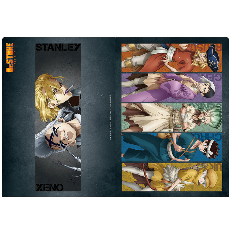 Dr.STONE クリアファイル 千空＆ゲン＆龍水＆クロム＆羽京＆ゼノ