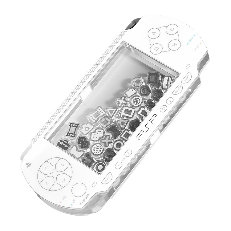 PSP (PlayStation Portable)のシャカシャカアクリルスタンド 白