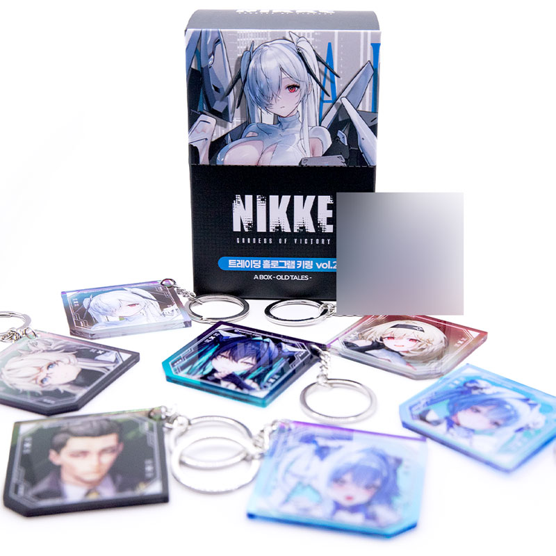 勝利の女神NIKKE カセット型キーホルダー　ホログラムカード　2セット 勝利の女神 NIKKE カセット型キーホルダー ホログラムカード