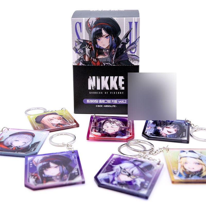 勝利の女神NIKKE カセット型キーホルダー　ホログラムカード　2セット 勝利の女神 NIKKE カセット型キーホルダー ホログラムカード