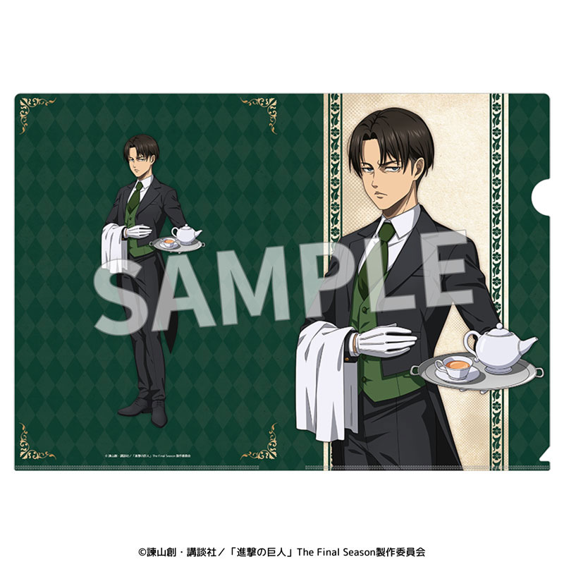 リヴァイ ハンジ 私服 TSUTAYA 特典 クリアファイル 進撃の巨人 ツタヤ 進撃の巨人 クリアファイル リヴァイ ハンジ TSUTAYA 特典
