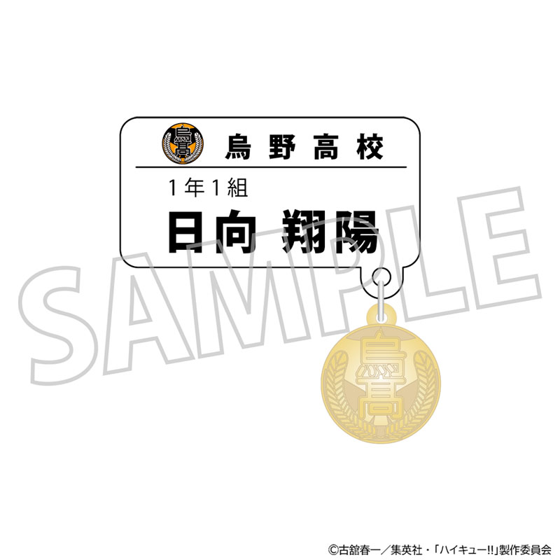 ハイキュー!! チャーム付きネームバッジコレクション全10種 ハイキュー！！ チャーム付きネームバッジコレクション 10個入りBOX