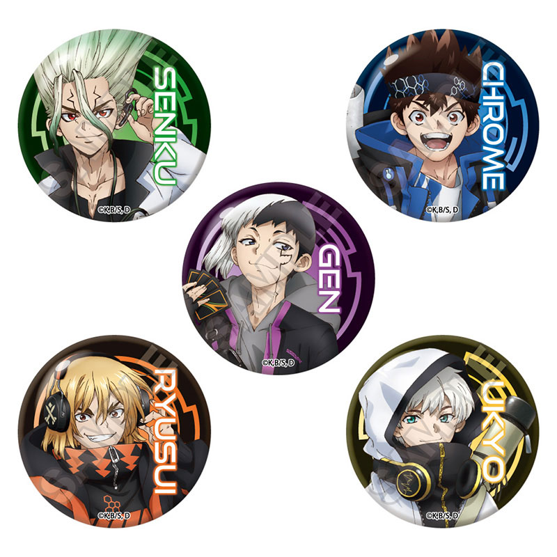 Dr.STONE サイバーパンク 缶バッジ Dr.STONE サイバーパンク 缶バッジ 5個入りBOX（再販）[GRANUP]《01