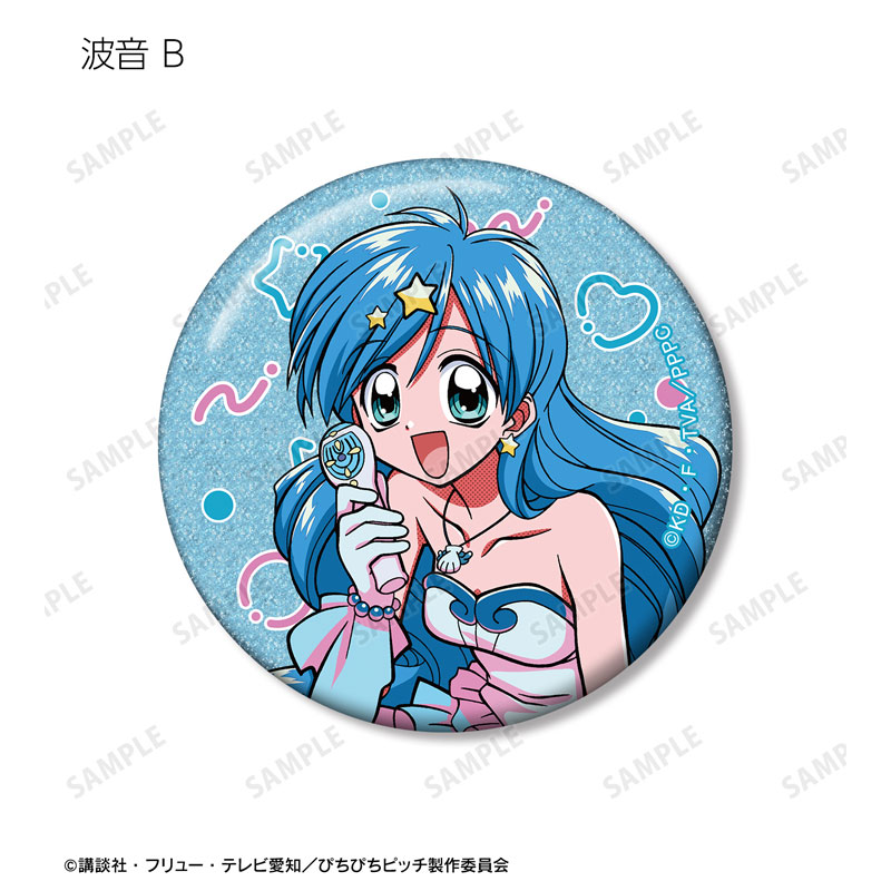 アニメ「ぴちぴちピッチ」 トレーディンググリッター缶バッジ 6個入り