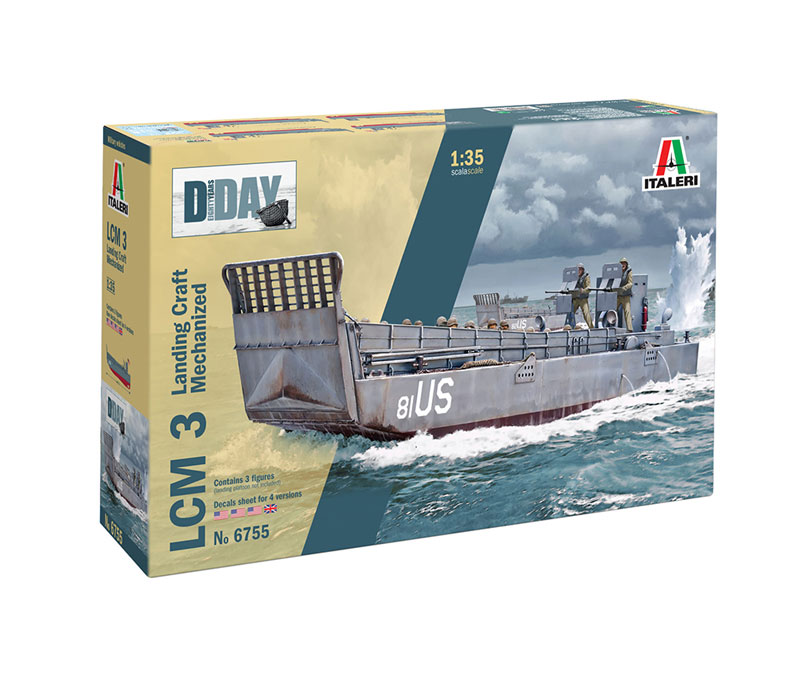 イタレリ製の1/35上陸用舟艇 1/35 LCM 3 上陸用舟艇 プラモデル[イタレリ]《発売済・在庫品》