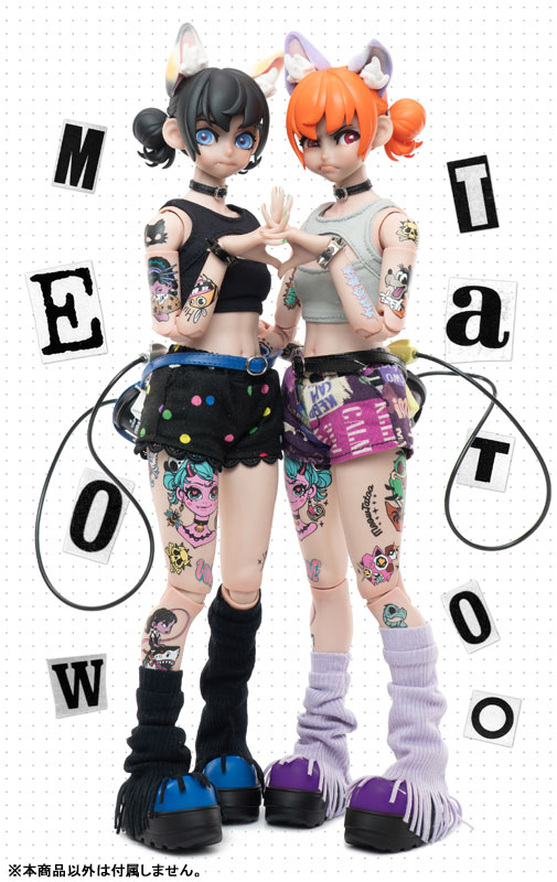 GOOD MORNING FRIENDシリーズ ニャータトゥー 1/6スケール可動フィギュア(ブラック)