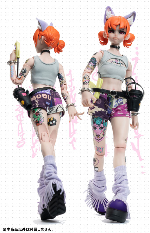 GOOD MORNING FRIENDシリーズ ニャータトゥー 1/6スケール可動フィギュア(オレンジ)