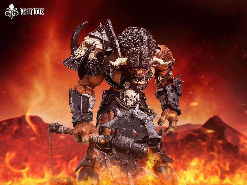 冒険者の世界 Tauren Warrior 1/10スケール可動フィギュア