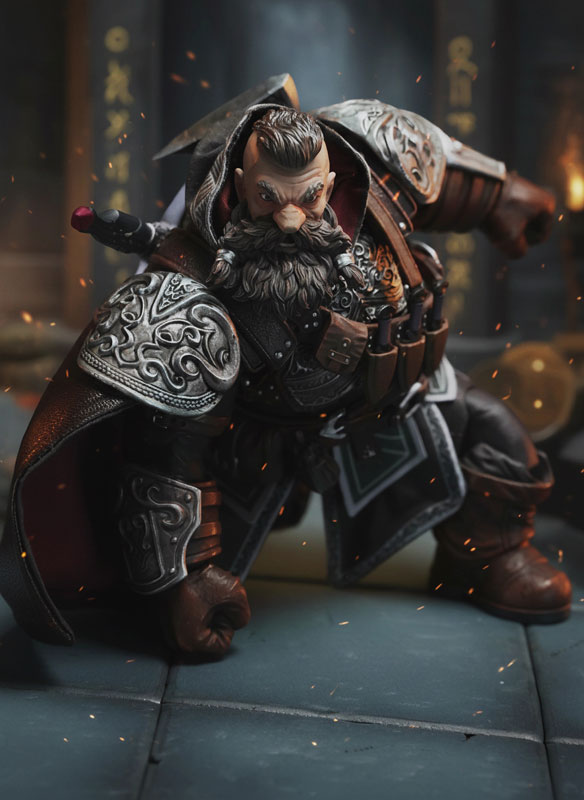 Eternal Expedition Dwarf Assassin Verdred Anvil(ヴァードレッド・アンビル) 1/12スケール可動フィギュア