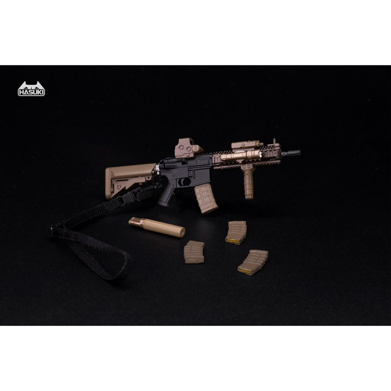 WM-04A アサルトライフルセット ブラックゴールド 1/12 アクションフィギュア用完成品オプションパーツ