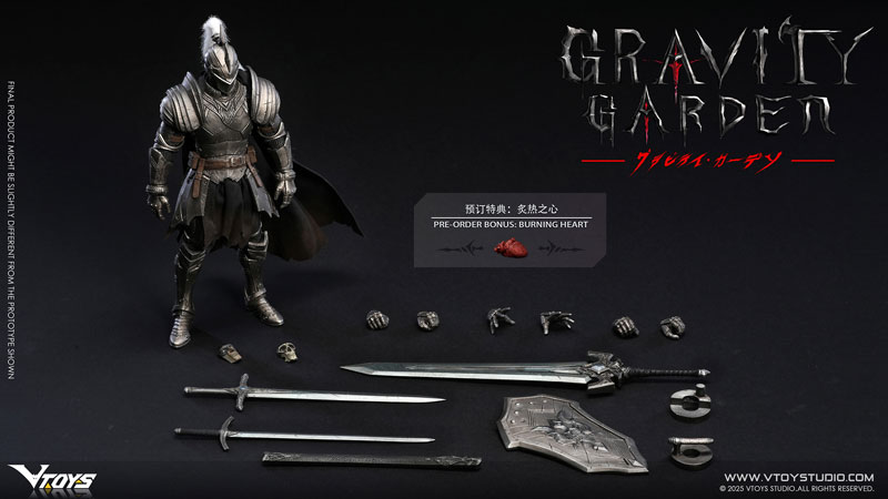 【特典】GRAVITY GARDENシリーズ 銀月の騎士(シルバームーン・ナイト) 1/12スケール可動フィギュア