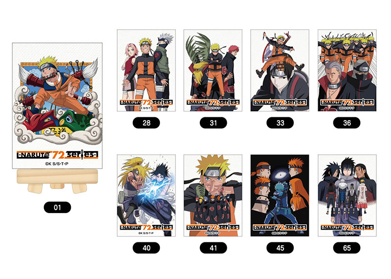 NARUTO-ナルト- 疾風伝 ミニキャンバスボード -NARUTO 72 series- 9個