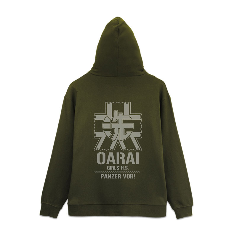 希少XXL moreru ジップパーカー 我戦争機械なり今すぐ逃げてください ガールズ＆パンツァー 最終章 大洗女子学園 ジップパーカー Ver.3.0