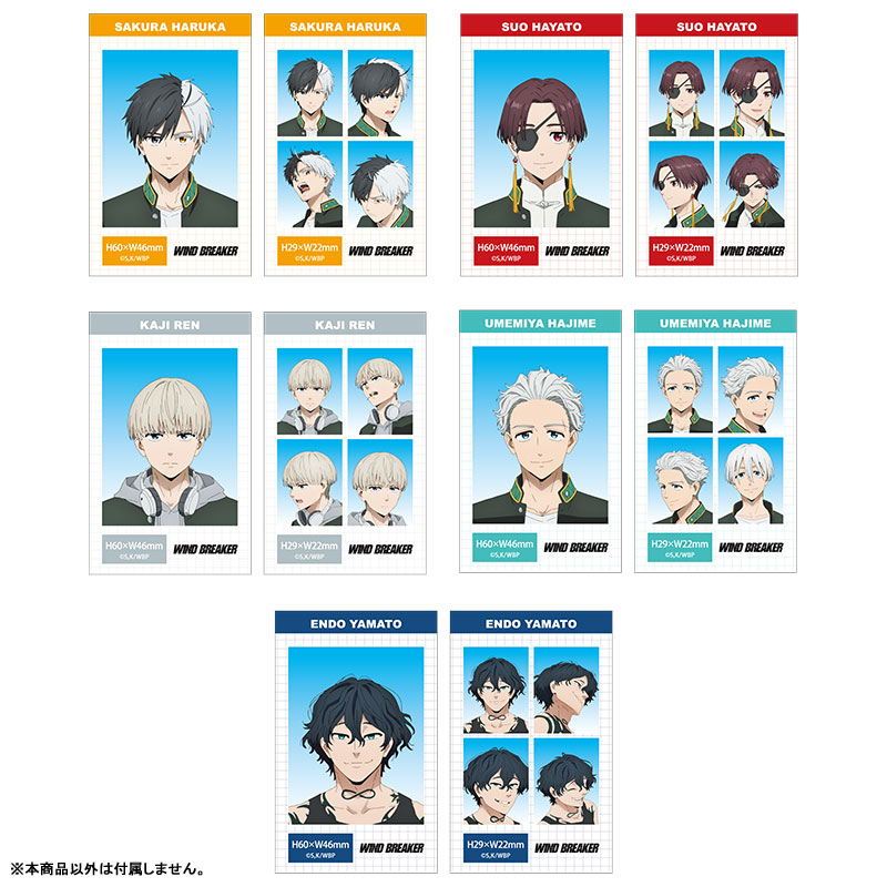 WIND BREAKER Season 2 証明写真風ブロマイドセット 梅宮一