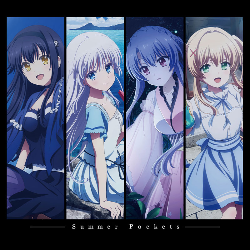 Summer Pockets Tシャツ しろは＆蒼＆鴎＆紬 XLサイズ[アズメーカー