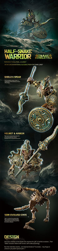 【特典】SNAKE SKELETALシリーズ 1/12スケール 可動フィギュア3体セット