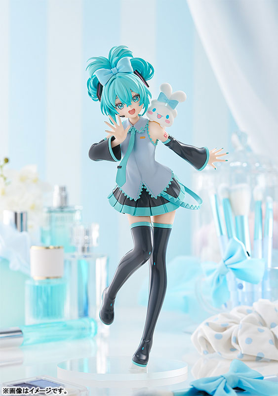 POP UP PARADE 初音ミク×シナモロール 初音ミク シナモロールコラボVer. L size 完成品フィギュア
