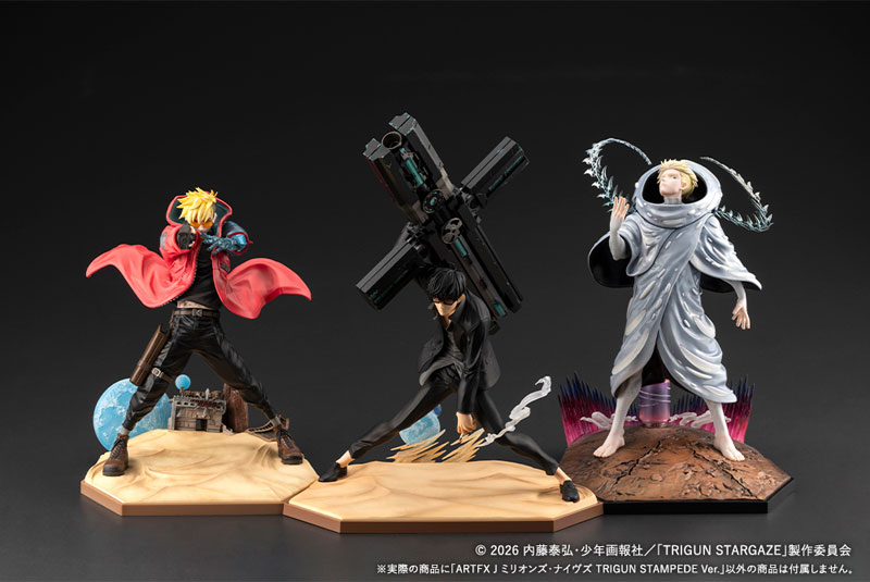 ARTFX J TRIGUN STARGAZE ミリオンズ・ナイヴズ TRIGUN STAMPEDE Ver. 1/8 完成品フィギュア