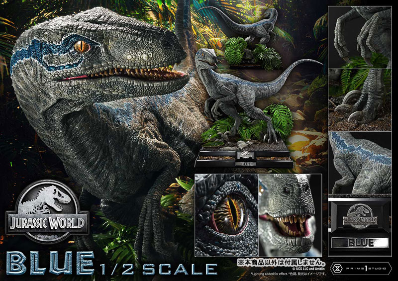 【前入金 銀行振込のみ】レガシーミュージアムコレクション ジュラシック・ワールド/炎の王国 ブルー 1/2 スケール
