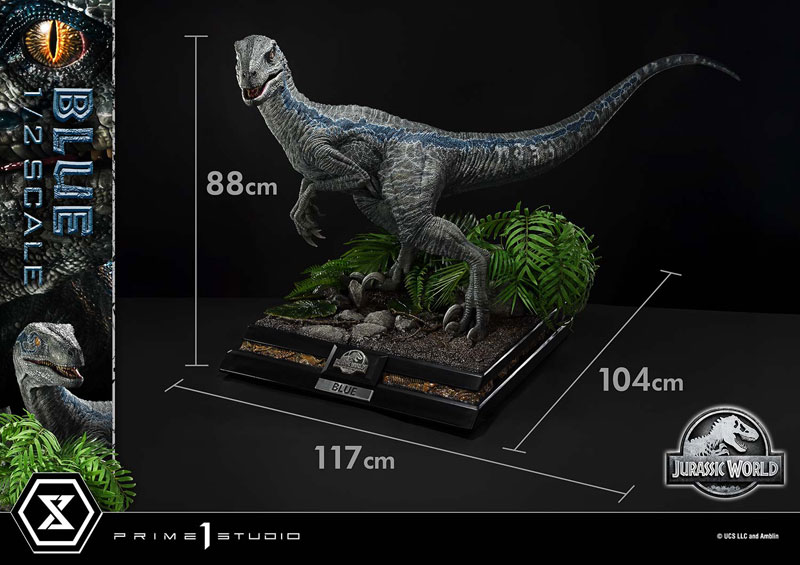 【前入金 銀行振込のみ】レガシーミュージアムコレクション ジュラシック・ワールド/炎の王国 ブルー 1/2 スケール