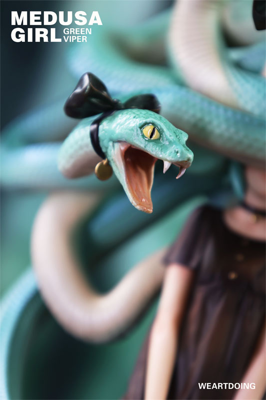 メデューサガール グリーンバイパー フィギュア 細部ディテール