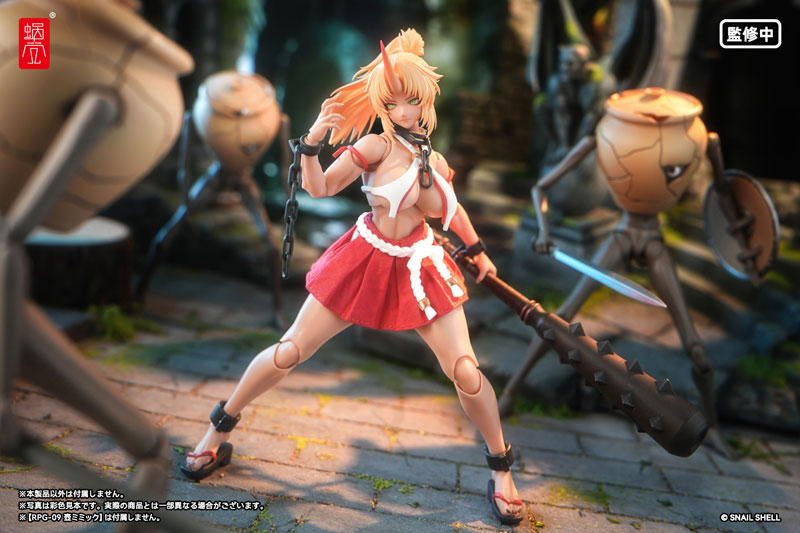 鬼巫女 次女・紅葉 フィギュア ポーズ付け例