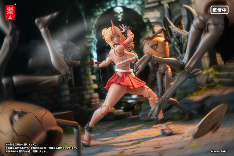 鬼巫女 次女・紅葉 フィギュア 髪型ディテール