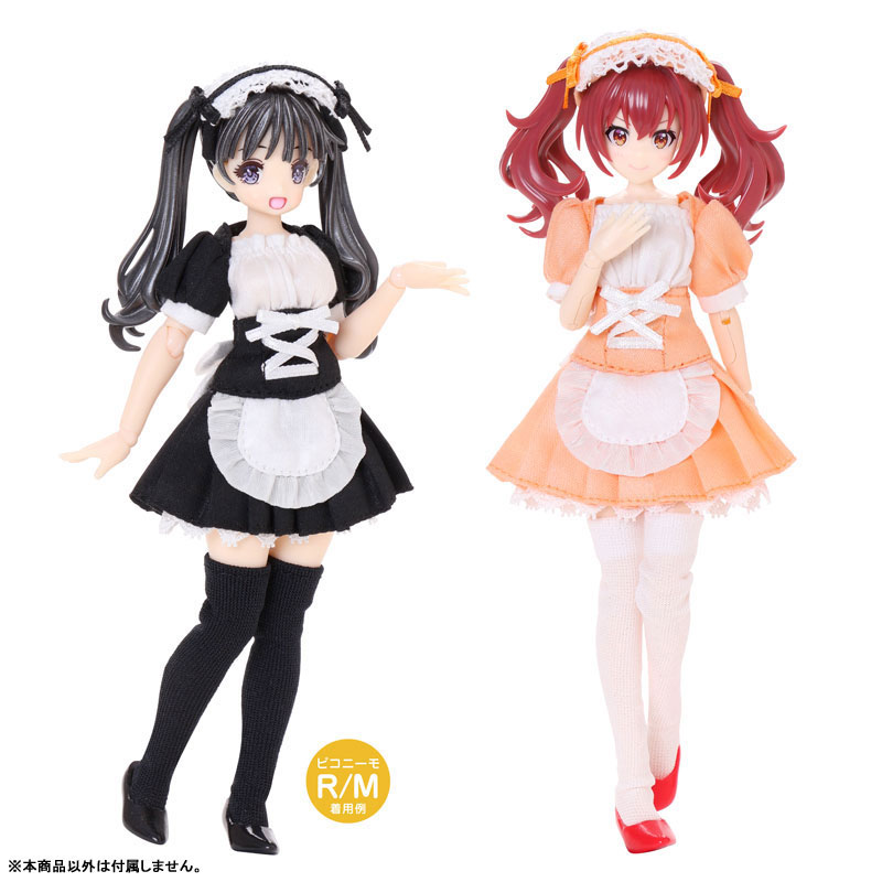 1/12 ピコニーモR TYPE-M用「メイド衣装セット」 オレンジ×ホワイト (ドール用)