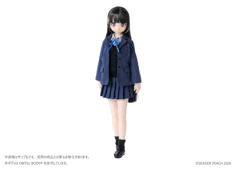 『海辺の制服生活』海辺すず 1/6 オリジナルドール シーサイドピーチ 制服姿 正面全身