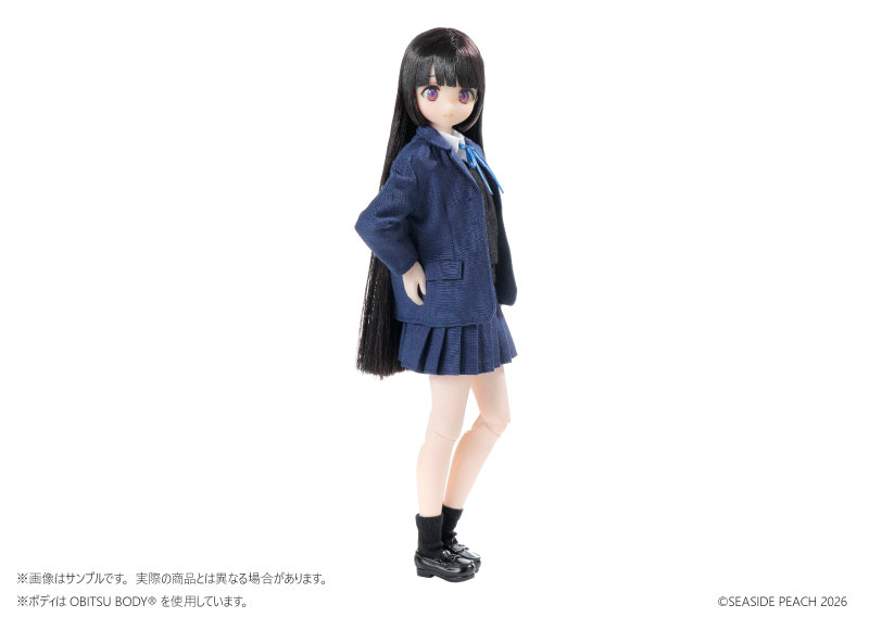 『海辺の制服生活』海辺すず 1/6 オリジナルドール シーサイドピーチ 斜めアングル 制服スタイル