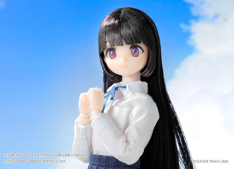 『海辺の制服生活』海辺すず 1/6 オリジナルドール シーサイドピーチ 後ろ姿 髪の流れ