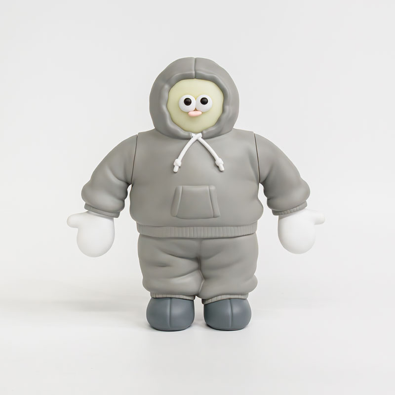 #2 スウェットを着たソフビのトモダチ！(グレー・キャップ)