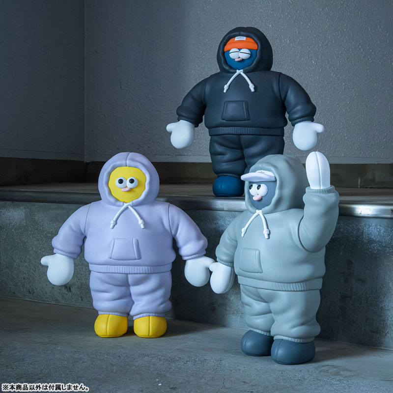 #2 スウェットを着たソフビのトモダチ！(グレー・キャップ)