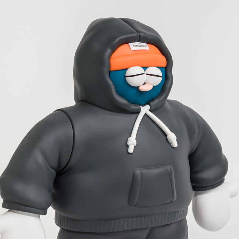 #3 スウェットを着たソフビのトモダチ！(ネイビー・ニットキャップ)