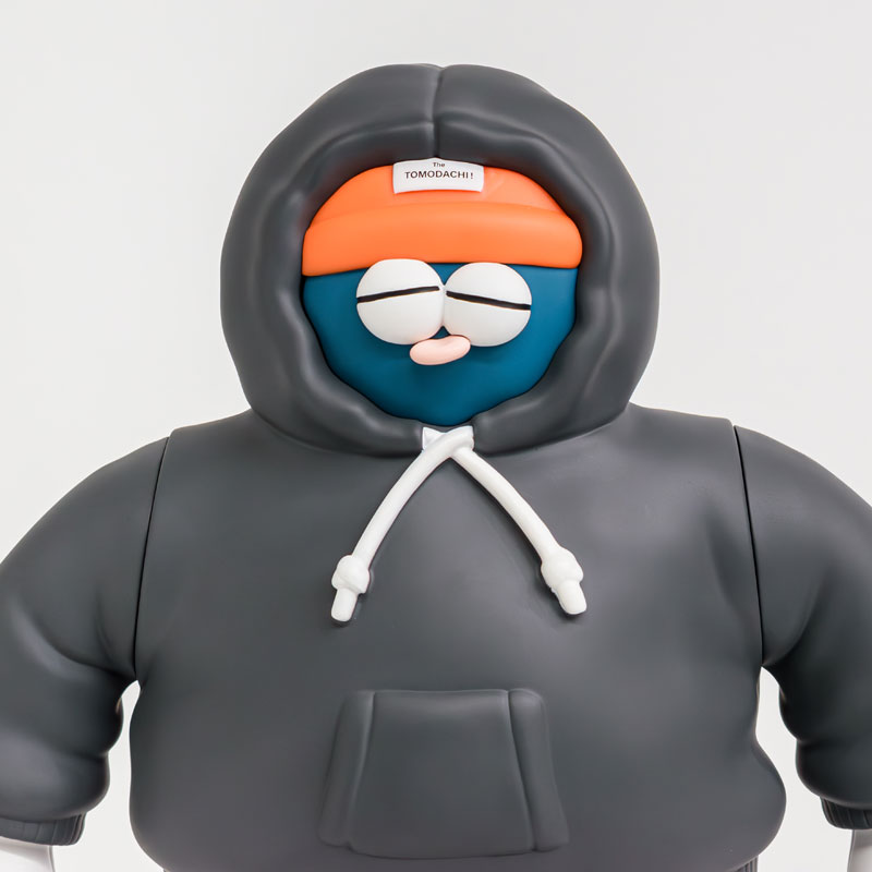 #3 スウェットを着たソフビのトモダチ！(ネイビー・ニットキャップ)