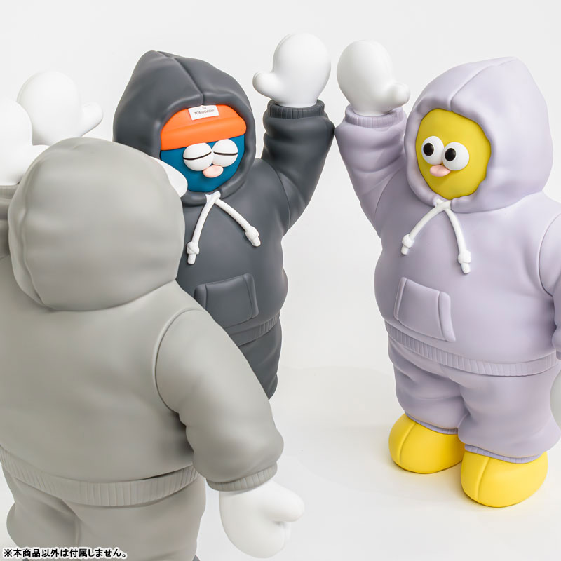 #3 スウェットを着たソフビのトモダチ！(ネイビー・ニットキャップ)