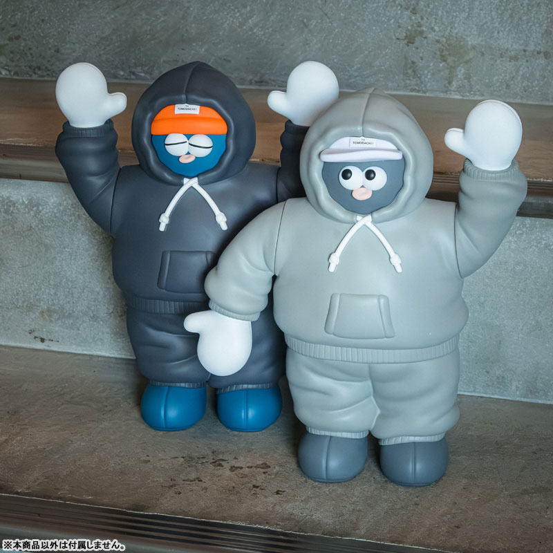 #3 スウェットを着たソフビのトモダチ！(ネイビー・ニットキャップ)