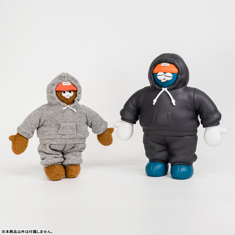 #3 スウェットを着たソフビのトモダチ！(ネイビー・ニットキャップ)