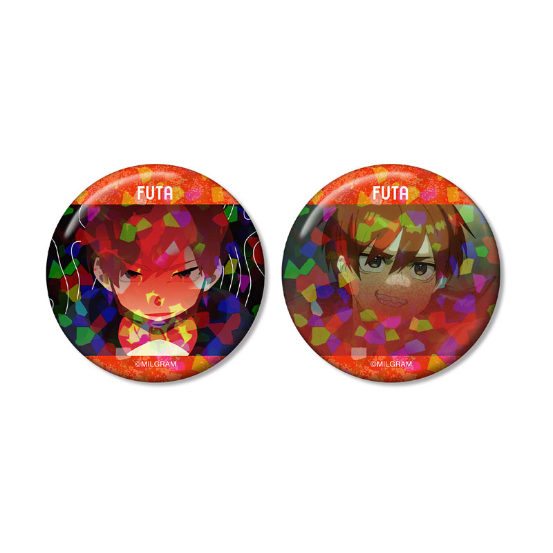 MILGRAM -ミルグラム- フータ 場面写ホログラム缶バッジ2個セット