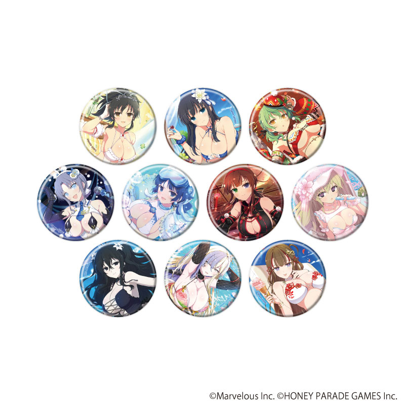 【新品未開封BOX】閃乱カグラ にいてんご Canバッジ 12個入 単品】【カプセル】閃乱カグラ PEACH BEACH SPLASH 缶バッジ