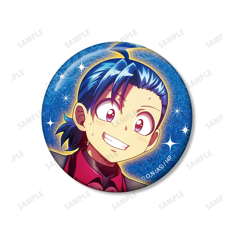 鈴木 入間　魔入りました！入間くん　グリッター缶バッジ　バカンス アニメ「魔入りました！入間くん」 鈴木入間 グリッター缶バッジ2個