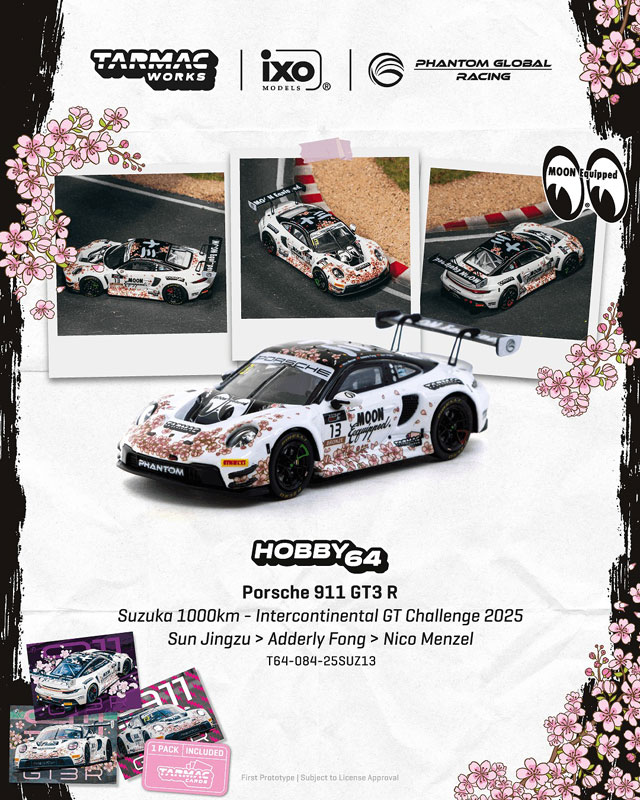 1/64 Porsche 911 GT3 R Suzuka 1000km - Intercontinental GT
