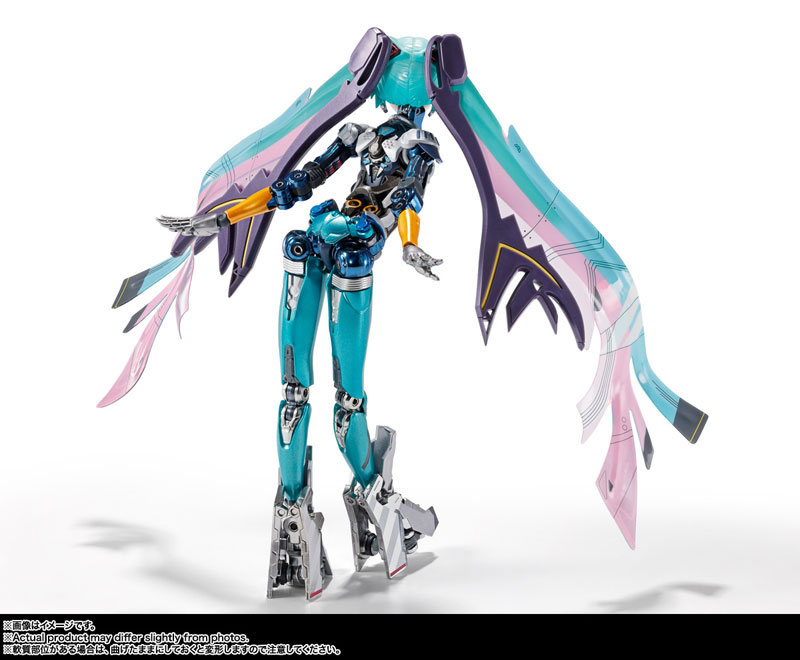 METAL BUILD 初音ミク 脚部ダイキャスト造形詳細