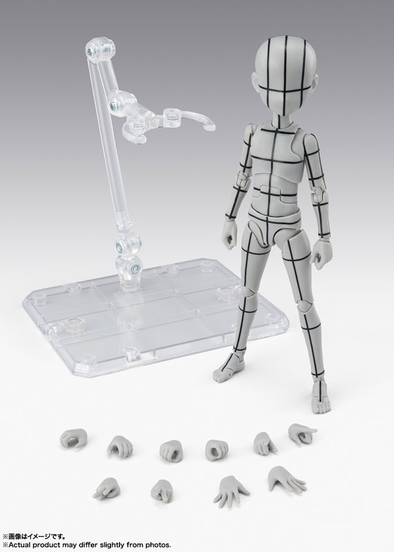 S.H.Figuarts ボディくん -杉森建- Edition-ワイヤーフレーム-(Gray Color Ver.)
