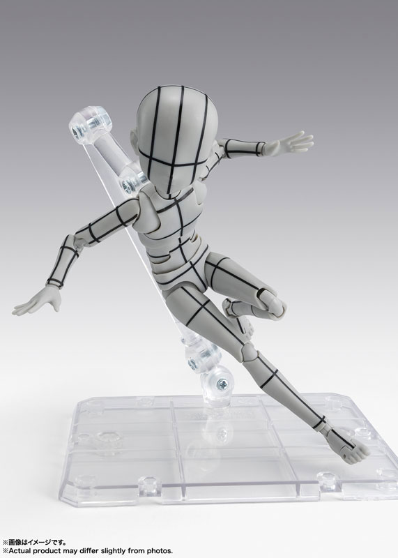S.H.Figuarts ボディくん -杉森建- Edition-ワイヤーフレーム-(Gray Color Ver.)