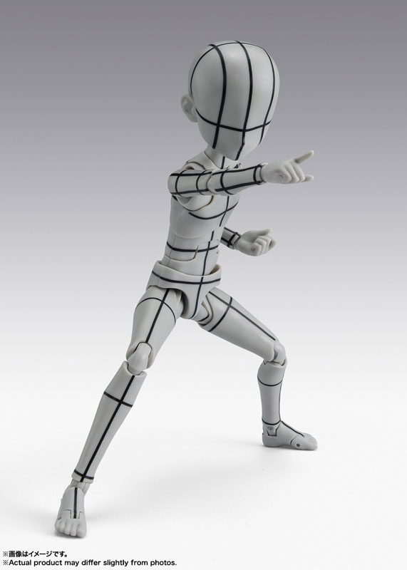 S.H.Figuarts ボディくん -杉森建- Edition-ワイヤーフレーム-(Gray Color Ver.)
