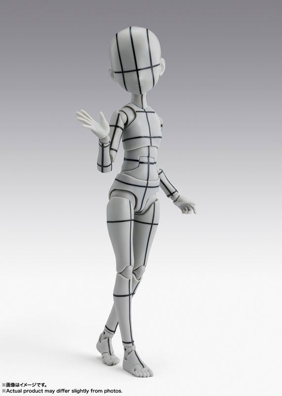 S.H.Figuarts ボディちゃん -杉森建- Edition-ワイヤーフレーム-(Gray Color Ver.)