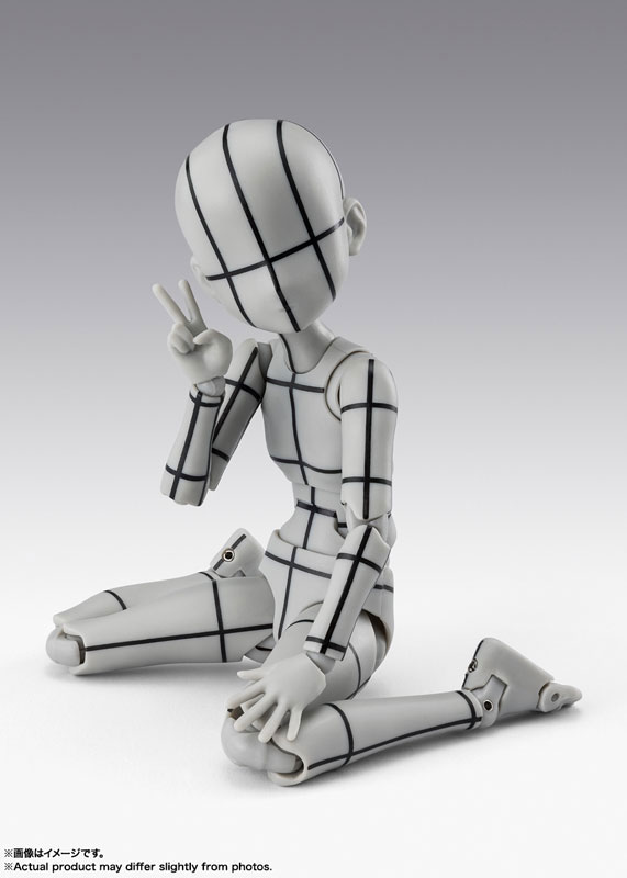 S.H.Figuarts ボディちゃん -杉森建- Edition-ワイヤーフレーム-(Gray Color Ver.)